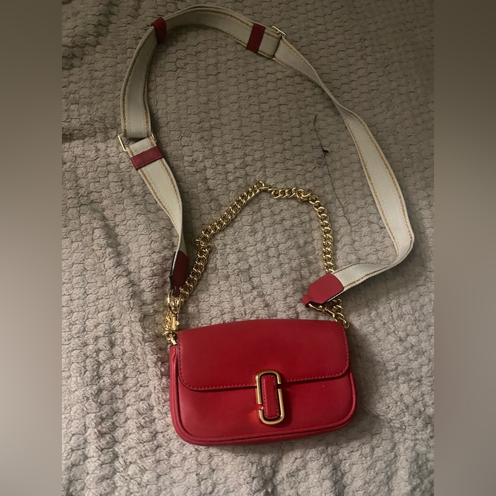 The J Marc Mini bag in true red